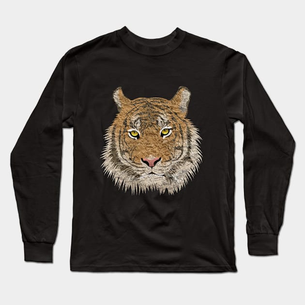 tiger Long Sleeve T-Shirt by dogalo